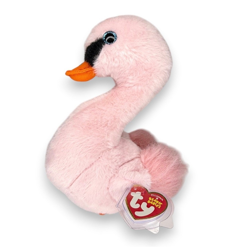 Odette the Swan | Blushing Pink Beauty | Mint Heart Tag TY Beanie Baby